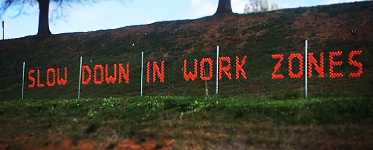 Work zone sign