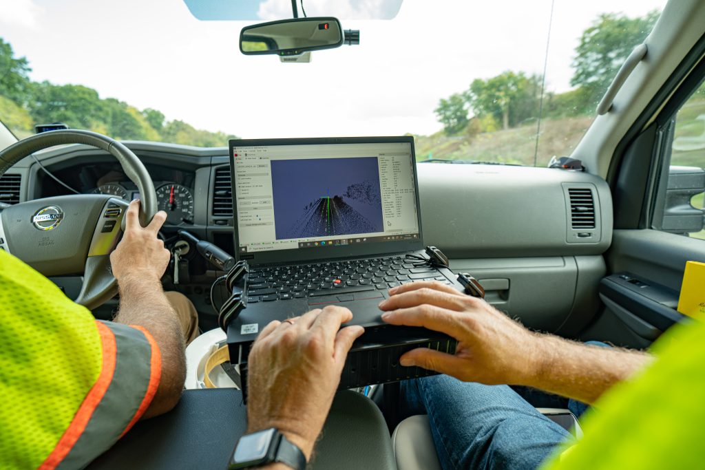 man tracking lidar data